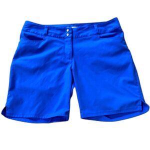 ADIDAS Athletic Performance Stretch Sports Golf Tennis Shorts Blue Womens Size 8